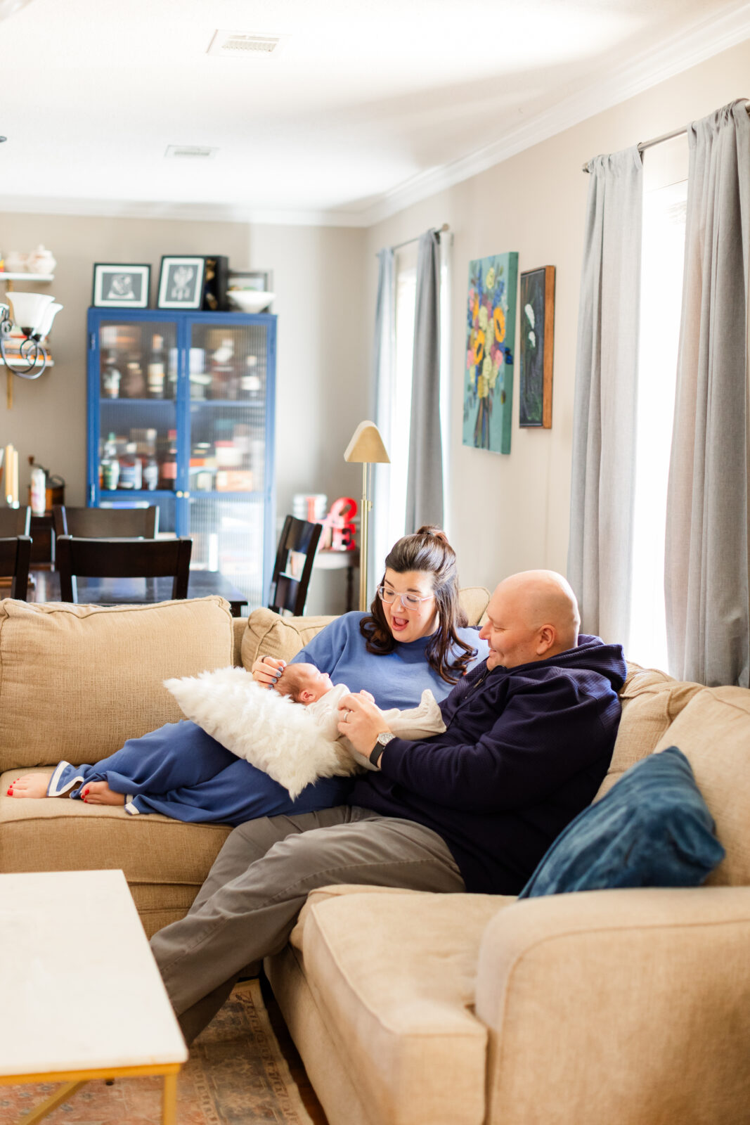 Newborn session in-home with little rock photographer, Allison Maxwell