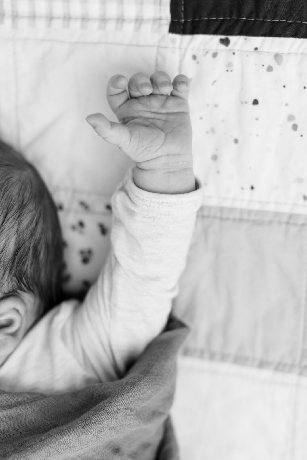 Newborn details from lifestyle session in Little Rock