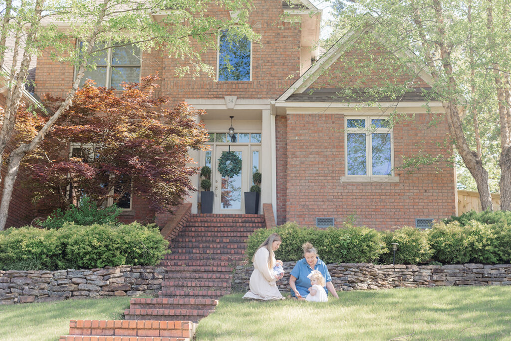 Natural, at-home newborn photos with Little Rock family photographer.